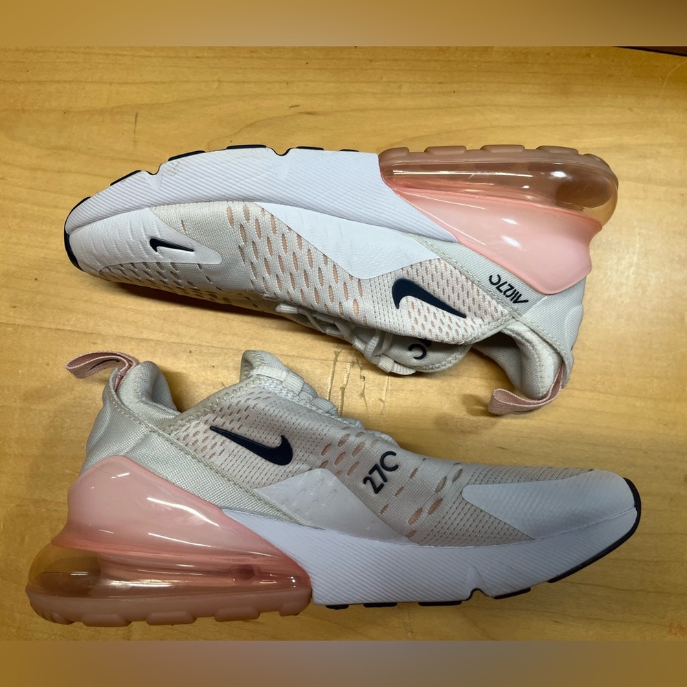 Nike Air Max 270 'Light Soft Pink' Black White Women’s Size 7